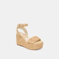 TALISA WEDGES NATURAL MACRAME(Talisa Wedges Natural Macrame) -Dolce Vita Shop DOLCEVITA SANDALS TALISA NATURALMACRAME 01