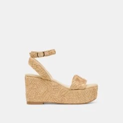 TALISA WEDGES NATURAL MACRAME(Talisa Wedges Natural Macrame)