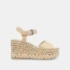 TIAGO WEDGES LT NATURAL RAFFIA - Re:vita(Tiago Wedges Lt Natural Raffia Resale)