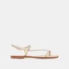 WANDRE SANDALS BONE EMBOSSED LEATHER(Wandre Sandals Bone Embossed Leather)