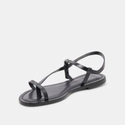 WANDRE SANDALS NOIR EMBOSSED LEATHER(Wandre Sandals Noir Embossed Leather) -Dolce Vita Shop DOLCEVITA SANDALS WANDRE NOIR EMBOSSED LEATHER 08