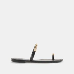 WINK SANDALS BLACK LEATHER(Wink Sandals Black Leather)