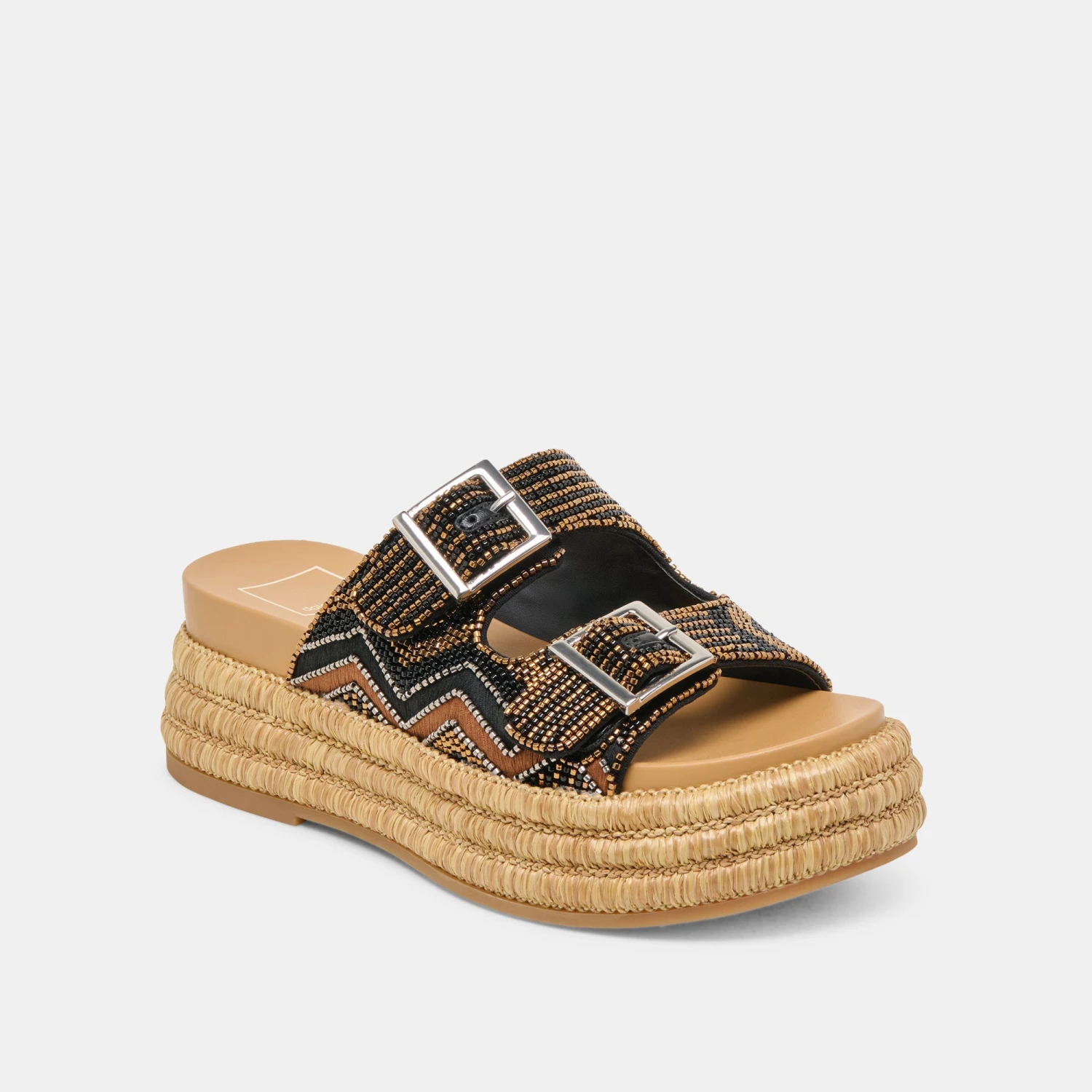 WIXIE SANDALS BLACK MULTI BEADS(Wixie Sandals Black Multi Beads) 2 WIXIE SANDALS BLACK MULTI BEADS(Wixie Sandals Black Multi Beads) - Image 2