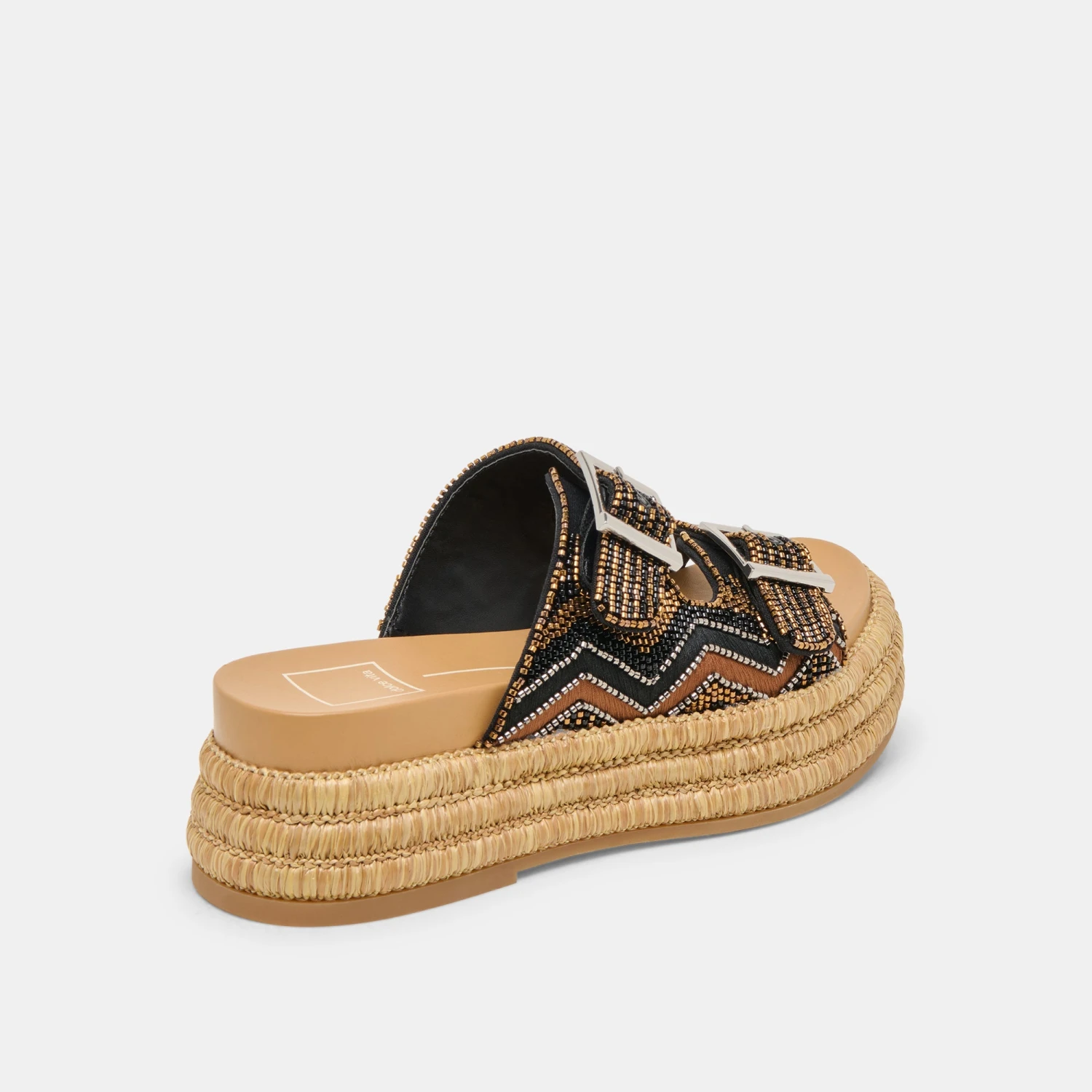 WIXIE SANDALS BLACK MULTI BEADS(Wixie Sandals Black Multi Beads) 3 WIXIE SANDALS BLACK MULTI BEADS(Wixie Sandals Black Multi Beads) - Image 3