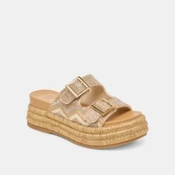 WIXIE SANDALS GOLD MULTI BEADS(Wixie Sandals Gold Multi Beads) -Dolce Vita Shop DOLCEVITA SANDALS WIXIE GOLDMULTIBEADS 01