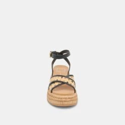 WRILEY SANDALS BLACK WOVEN RAFFIA(Wriley Sandals Black Woven Raffia) -Dolce Vita Shop DOLCEVITA SANDALS WRILEY BLACKWOVENRAFFIA 04