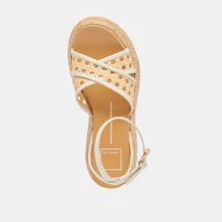 WRILEY SANDALS CREME WOVEN RAFFIA(Wriley Sandals Creme Woven Raffia) -Dolce Vita Shop DOLCEVITA SANDALS WRILEY CREMEWOVENRAFFIA 06
