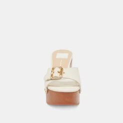 YALAH HEELS OFF WHITE LEATHER(Yalah Heels Off White Leather) -Dolce Vita Shop DOLCEVITA SANDALS YALAH OFFWHITELEATHER 04