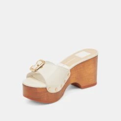 YALAH HEELS OFF WHITE LEATHER(Yalah Heels Off White Leather) -Dolce Vita Shop DOLCEVITA SANDALS YALAH OFFWHITELEATHER 08