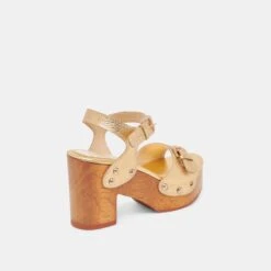 YANDY HEELS GOLD LEATHER(Yandy Heels Gold Leather) -Dolce Vita Shop DOLCEVITA SANDALS YANDY GOLDLEATHER 03