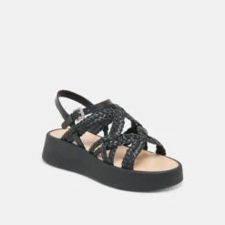 GATSBY SANDALS BLACK LEATHER(Gatsby Sandals Black Leather) -Dolce Vita Shop DOLCEVITA SANDAL GATSBY BLACKLEATHER 01