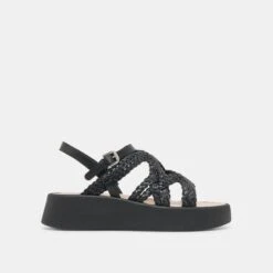 GATSBY SANDALS BLACK LEATHER(Gatsby Sandals Black Leather)