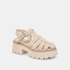 LASLY SANDALS OATMEAL KNIT(Lasly Sandals Oatmeal Knit) -Dolce Vita Shop DOLCEVITA SANDAL LASLY OATMEALKNIT 01