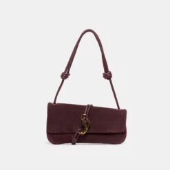 ALICE SHOULDER BAG BURGUNDY SUEDE(Alice Shoulder Bag Burgundy Suede)