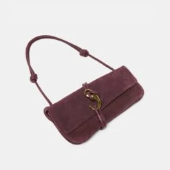 ALICE SHOULDER BAG BURGUNDY SUEDE(Alice Shoulder Bag Burgundy Suede) -Dolce Vita Shop DOLCEVITA SHOULDERBAG ALICE BURGUNDYSUEDE 2