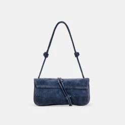 ALICE SHOULDER BAG NAVY SUEDE(Alice Shoulder Bag Navy Suede) -Dolce Vita Shop DOLCEVITA SHOULDERBAG ALICE NAVYSUEDE 2