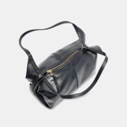 BILLY SHOULDER BAG BLACK LEATHER(Billy Shoulder Bag Black Leather) -Dolce Vita Shop DOLCEVITA SHOULDERBAG BILLY BLACKLEATHER 4