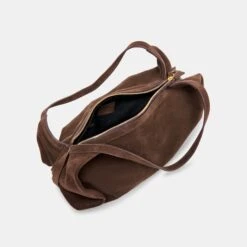 BILLY SHOULDER BAG CHOCOLATE SUEDE(Billy Shoulder Bag Chocolate Suede) -Dolce Vita Shop DOLCEVITA SHOULDERBAG BILLY ESPRESSOSUEDE 4