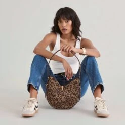 BREE SHOULDER BAG LEOPARD SUEDE(Bree Shoulder Bag Leopard Suede) -Dolce Vita Shop DOLCEVITA SHOULDERBAG BREE L LEOPARDSUEDE 02 6288f84f 8470 463f ac02 d152eb16d31f