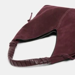 MERRICK TOTE BURGUNDY SUEDE(Merrick Tote Burgundy Suede) 5 MERRICK TOTE BURGUNDY SUEDE(Merrick Tote Burgundy Suede) -Dolce Vita Shop DOLCEVITA SHOULDERBAG MERRICK BURGUNDYSUEDE 3