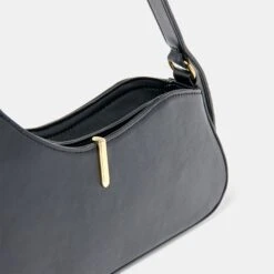 PRYA SHOULDER BAG BLACK LEATHER(Prya Shoulder Bag Black Leather) -Dolce Vita Shop DOLCEVITA SHOULDERBAG PRYA BLACKLEATHER 10