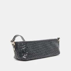 SAVAII WOVEN SHOULDER BAG BLACK WOVEN LEATHER(Savaii Woven Shoulder Bag Black Woven Leather) -Dolce Vita Shop DOLCEVITA SHOULDERBAG SAVAII W BLACKWOVENLEATHER 2