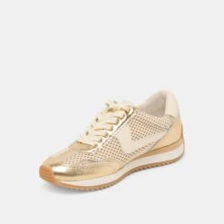 B.NTCD MESH SNEAKERS GOLD WOVEN MESH(B Ntcd Mesh Sneakers Gold Woven Mesh) -Dolce Vita Shop DOLCEVITA SNEAKERS B.NTCDMESH GOLDWOVENMESH 08