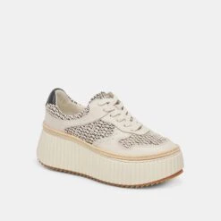 DANDI SNEAKERS BLACK NATURAL RAFFIA(Dandi Sneakers Black Natural Raffia) -Dolce Vita Shop DOLCEVITA SNEAKERS DANDI BLACK NATURALRAFFIA 01