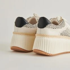 DANDI SNEAKERS BLACK NATURAL RAFFIA(Dandi Sneakers Black Natural Raffia) -Dolce Vita Shop DOLCEVITA SNEAKERS DANDI BLACK NATURALRAFFIA DETAILS 03