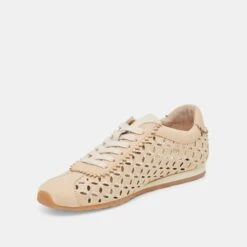 DANIE EYELET PERF SNEAKERS LT NATURAL RAFFIA(Danie Eyelet Perf Sneakers Lt Natural Raffia) -Dolce Vita Shop DOLCEVITA SNEAKERS DANIEEYELETPERF CAMELSUEDE 08