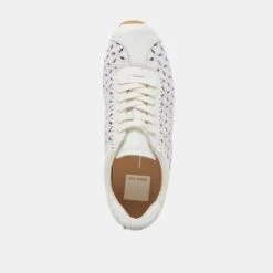 DANIE EYELET PERF SNEAKERS TRUE WHITE LEATHER(Danie Eyelet Perf Sneakers True White Leather) -Dolce Vita Shop DOLCEVITA SNEAKERS DANIEEYELETPERF TRUEWHITELEATHER 06