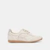 LAINI SNEAKERS OFF WHITE CRACKLED LEATHER(Laini Sneakers Off White Crackled Leather)