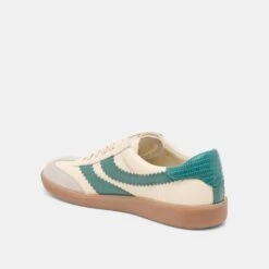 MERIT SNEAKERS WHITE GREEN LEATHER(Merit Sneakers White Green Leather) -Dolce Vita Shop DOLCEVITA SNEAKERS MERIT WHITEGREENLEATHER 08