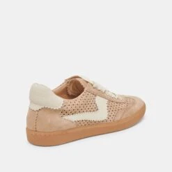 NOTICE EYELET PERF SNEAKERS CAMEL SUEDE(Notice Eyelet Perf Sneakers Camel Suede) -Dolce Vita Shop DOLCEVITA SNEAKERS NOTICEEYELETPERF CAMELSUEDE 03