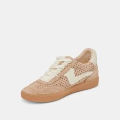 NOTICE EYELET PERF SNEAKERS CAMEL SUEDE(Notice Eyelet Perf Sneakers Camel Suede) -Dolce Vita Shop DOLCEVITA SNEAKERS NOTICEEYELETPERF CAMELSUEDE 08