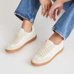 NOTICE MESH SNEAKERS WHITE WOVEN MESH(Notice Mesh Sneakers White Woven Mesh) -Dolce Vita Shop DOLCEVITA SNEAKERS NOTICEMESH IVORYWOVENMESH ONFOOT 01 1