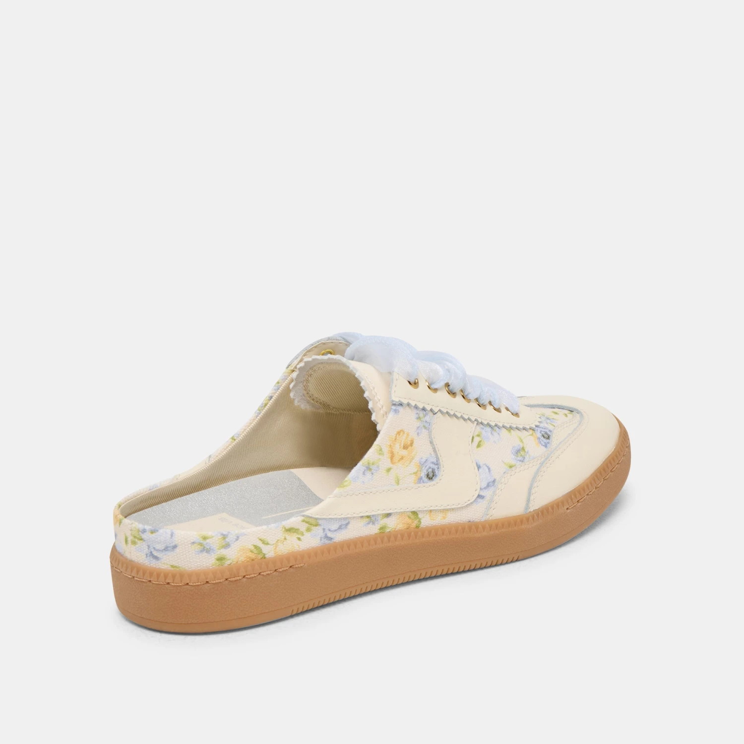 NOTICE SLIDE SNEAKERS BLUE FLORAL LEATHER(Notice Slide Sneakers Blue Floral Leather) 3 NOTICE SLIDE SNEAKERS BLUE FLORAL LEATHER(Notice Slide Sneakers Blue Floral Leather) - Image 3