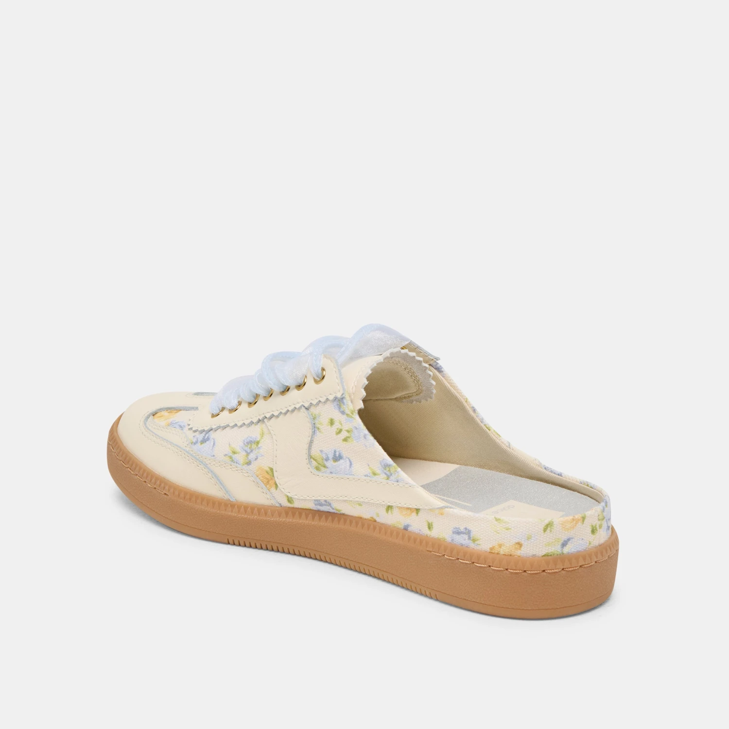NOTICE SLIDE SNEAKERS BLUE FLORAL LEATHER(Notice Slide Sneakers Blue Floral Leather) 5 NOTICE SLIDE SNEAKERS BLUE FLORAL LEATHER(Notice Slide Sneakers Blue Floral Leather) - Image 5