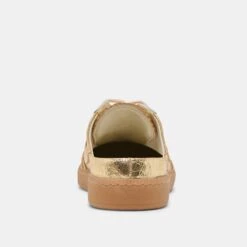 NOTICE SLIDE SNEAKERS GOLD DISTRESSED LEATHER(Notice Slide Sneakers Gold Distressed Leather) -Dolce Vita Shop DOLCEVITA SNEAKERS NOTICESLIDE GOLDDISTRESSEDLEATHER 05