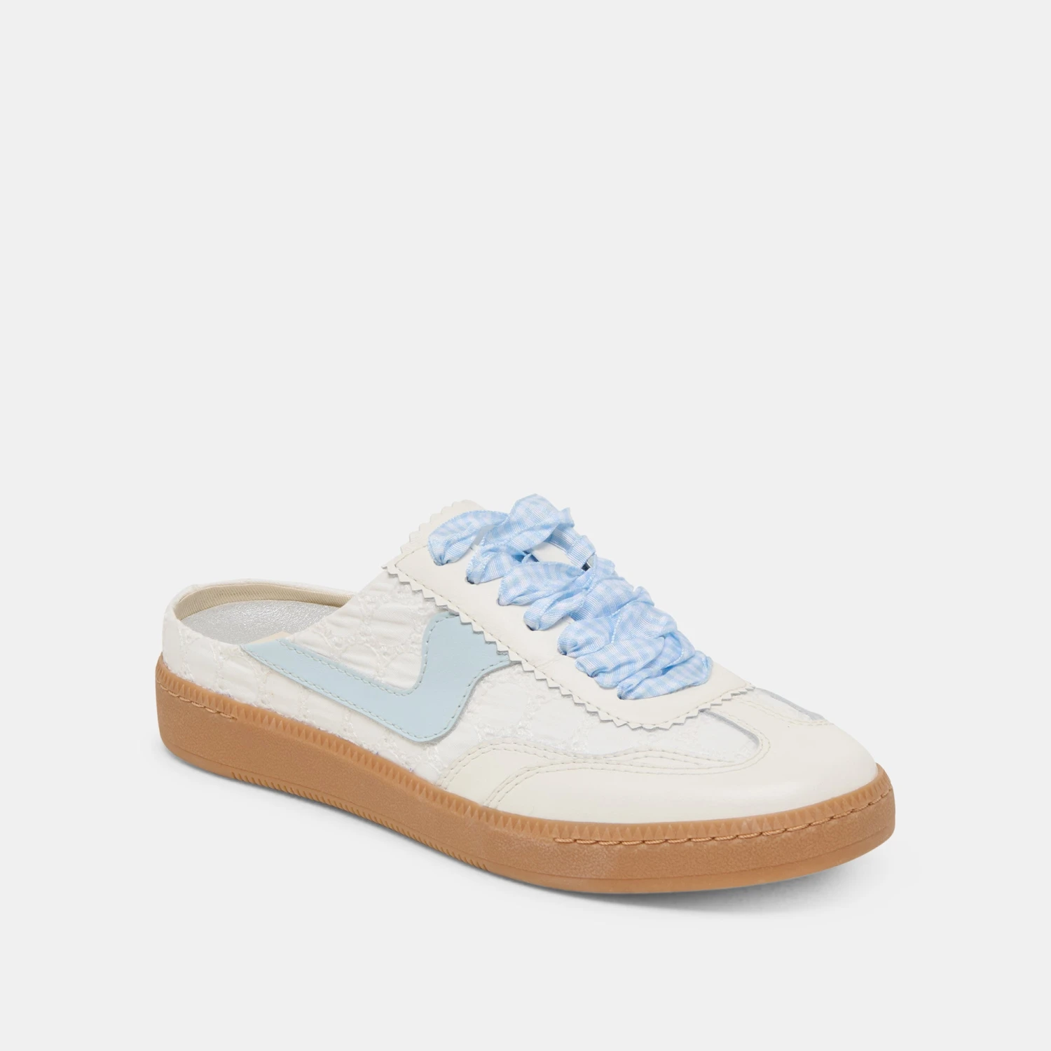 NOTICE SLIDE SNEAKERS WHITE BLUE EYELET(Notice Slide Sneakers White Blue Eyelet) 2 NOTICE SLIDE SNEAKERS WHITE BLUE EYELET(Notice Slide Sneakers White Blue Eyelet) - Image 2