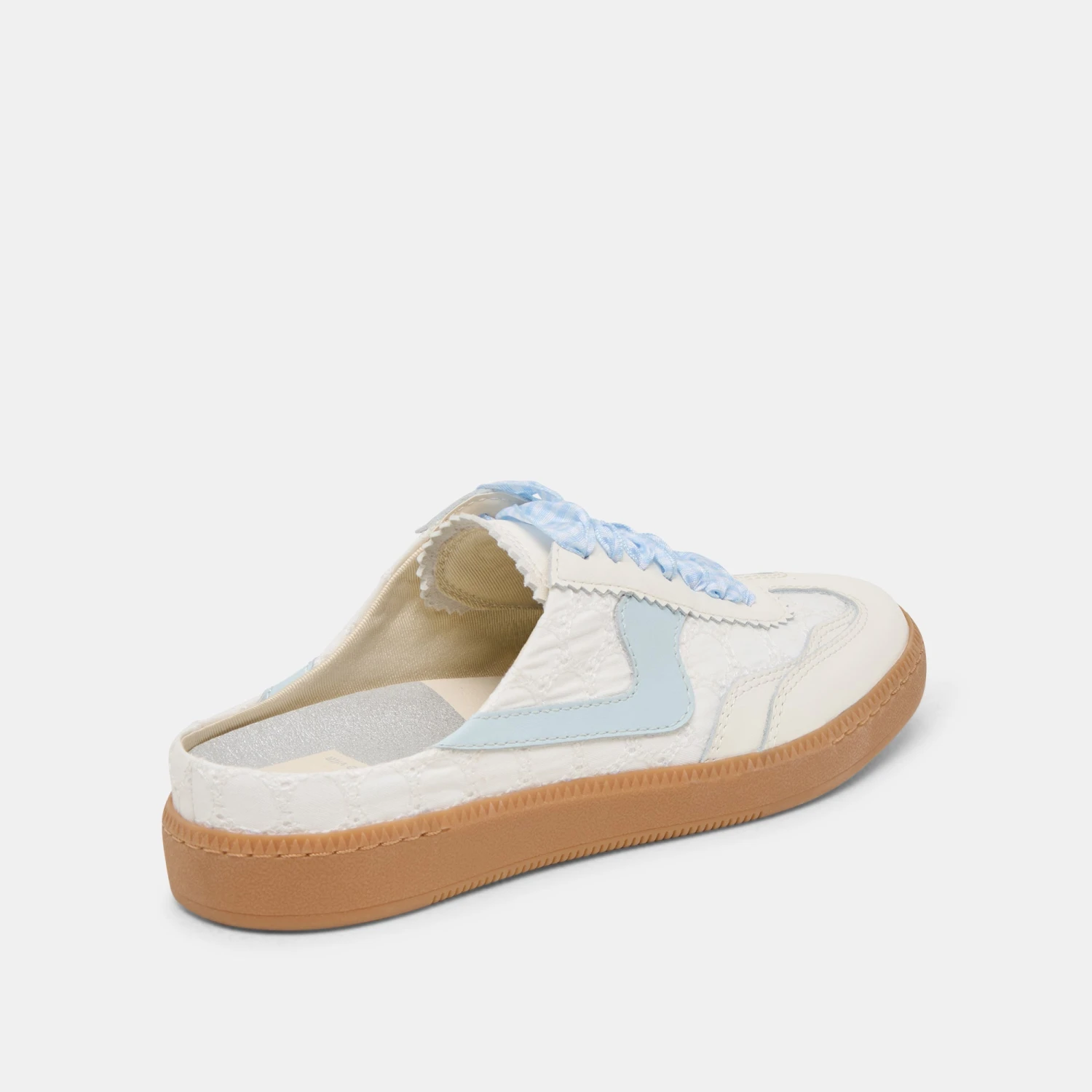 NOTICE SLIDE SNEAKERS WHITE BLUE EYELET(Notice Slide Sneakers White Blue Eyelet) 3 NOTICE SLIDE SNEAKERS WHITE BLUE EYELET(Notice Slide Sneakers White Blue Eyelet) - Image 3