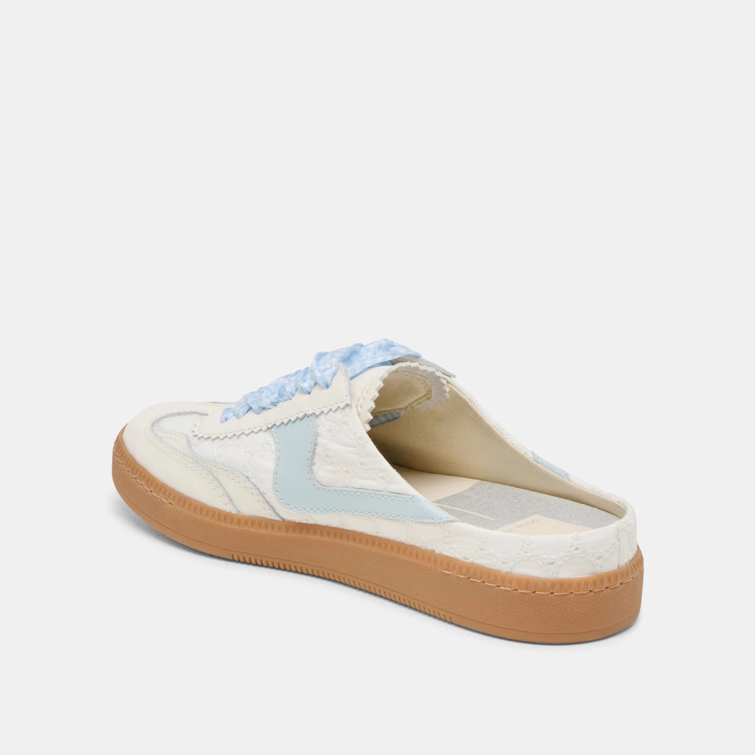 NOTICE SLIDE SNEAKERS WHITE BLUE EYELET(Notice Slide Sneakers White Blue Eyelet) 5 NOTICE SLIDE SNEAKERS WHITE BLUE EYELET(Notice Slide Sneakers White Blue Eyelet) - Image 5