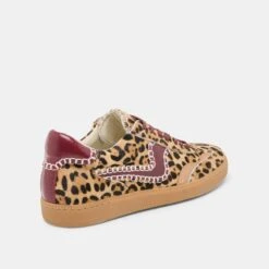 NOTICE STITCH SNEAKERS BURGUNDY LEOPARD CALF HAIR(Notice Stitch Sneakers Burgundy Leopard Calf Hair) -Dolce Vita Shop DOLCEVITA SNEAKERS NOTICESTITCH BURGUNDYLEOPARDCALFHAIR 03