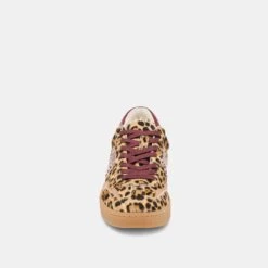 NOTICE STITCH SNEAKERS BURGUNDY LEOPARD CALF HAIR(Notice Stitch Sneakers Burgundy Leopard Calf Hair) -Dolce Vita Shop DOLCEVITA SNEAKERS NOTICESTITCH BURGUNDYLEOPARDCALFHAIR 04