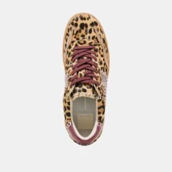 NOTICE STITCH SNEAKERS BURGUNDY LEOPARD CALF HAIR(Notice Stitch Sneakers Burgundy Leopard Calf Hair) -Dolce Vita Shop DOLCEVITA SNEAKERS NOTICESTITCH BURGUNDYLEOPARDCALFHAIR 06