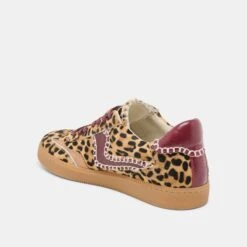 NOTICE STITCH SNEAKERS BURGUNDY LEOPARD CALF HAIR(Notice Stitch Sneakers Burgundy Leopard Calf Hair) -Dolce Vita Shop DOLCEVITA SNEAKERS NOTICESTITCH BURGUNDYLEOPARDCALFHAIR 09
