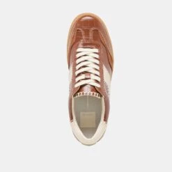 NOTICE STITCHSNEAKERS COGNAC CROCO EMBOSSED LEATHER(Notice Stitch Sneakers Cognac Croco Embossed Leather) -Dolce Vita Shop DOLCEVITA SNEAKERS NOTICESTITCH COGNACEMBOSSEDLEATHER 06