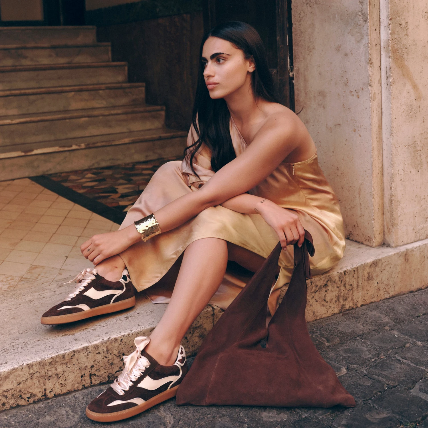 NOTICE SNEAKERS CHOCOLATE CORDUROY(Notice Sneakers Chocolate Corduroy) 2 NOTICE SNEAKERS CHOCOLATE CORDUROY(Notice Sneakers Chocolate Corduroy) - Image 2