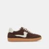 NOTICE SNEAKERS DK BROWN SUEDE(Notice Sneakers Dk Brown Suede)