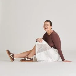 NOTICE SNEAKERS DK BROWN SUEDE(Notice Sneakers Dk Brown Suede) -Dolce Vita Shop DOLCEVITA SNEAKERS NOTICE DKBROWNSUEDE ONFOOT 01